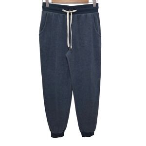 NWT Feat Clothing Blanket Blend Fleece Joggers Blue Size Small Drawstring Waist